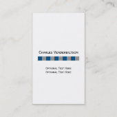 男らしい青および灰色は名刺を平方します 名刺 (裏面)