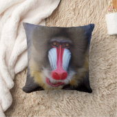 男らしいMandrill クッション (ブランケット)
