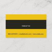 男らしいWoodworkerの建築のハンマー 名刺 (裏面)