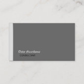 男らしくミニマルな専門の 起業家 名刺 (正面)