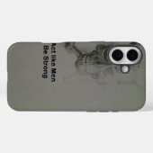 男らしく振る舞う – 強くなれ.jpg Case-Mate iPhoneケース (裏面 (横))