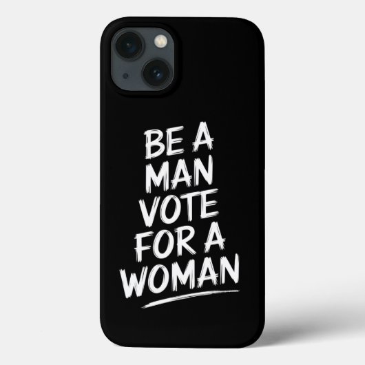 男らしく振る舞おう 女性に投票しよう Harris 2024 カマラ・ハリス Case-Mate iPhoneケース (裏面)