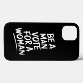 男らしく振る舞おう 女性に投票しよう Harris 2024 カマラ・ハリス Case-Mate iPhoneケース (裏面 (横))