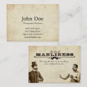 男らしさのテレホンカードの芸術 コーリングカード (正面/裏面)