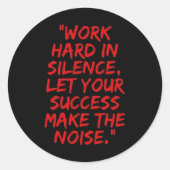 男らしさ・現実を受け入れる引用文・現実 ラウンドシール (正面)