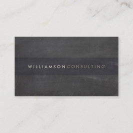 男らしグランジシンプル平素田舎質黒板 名刺