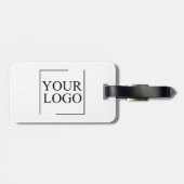 男らしシンプルプロフェッショナルパーソナライズされたロゴ ラゲッジタグ (裏面横)