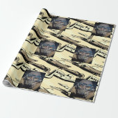 男らしスタイル図解入りの、写真付きの飛行機パーソナライズされた ラッピングペーパー (アンロールド)