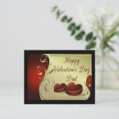 男らしパパ用バレンタイン葉書 シーズンポストカード (スタンド正面)