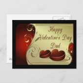 男らしパパ用バレンタイン葉書 シーズンポストカード (正面/裏面)