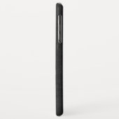 男らしブラック&ブラウンヴィンテージレザーフェイクズ Case-Mate iPhoneケース (裏面/左)