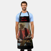 「男らしプレゼント用エプロン」オールオーバープリント エプロン (着用した状態)