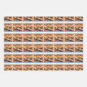 男らしヴィンテージ戦争飛行機 ラッピングペーパーシート (正面2)