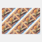 男らしヴィンテージ戦争飛行機 ラッピングペーパーシート (正面)