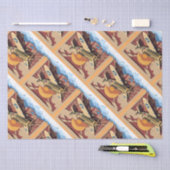 男らしヴィンテージ戦争飛行機 薄葉紙 (クラフト)