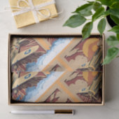 男らしヴィンテージ戦争飛行機 薄葉紙 (ギフト)