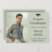 男らし大学院写真の発表とパーティー 案内状 (正面/裏面)