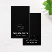 男らし黒ロカスタムゴ・ビジネス・カード (デスク)