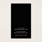男らし黒ロカスタムゴ・ビジネス・カード (裏面)