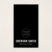 男らし黒ロカスタムゴ・ビジネス・カード (正面)