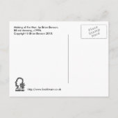 『男を作る』ブライアン・ベンソン著 ポストカード (裏面)