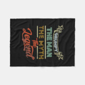 男を愚痴をこぼす伝説のヴィンテージ フリースブランケット (正面(横))