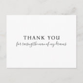 男を育ててくれてありがとうモダン ポストカード (正面)