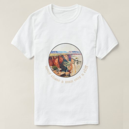 男を追いかけない 002 Tシャツ (デザイン正面)
