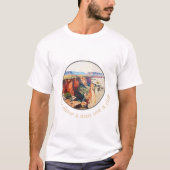 男を追いかけない 002 Tシャツ (正面)