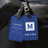 男エレガントのための灰色がかった青い荷物タグ ラゲッジタグ