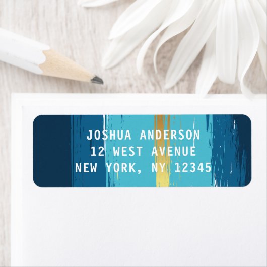 男エレガントのブ絵を描ラシNavyと金ゴールド ラベル (インサイチュ)