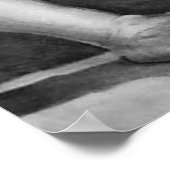 男エレガントヌード手描きスケッチウォールアート ポスター (角)