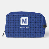 男エレガント父のための灰色がかった青のトイレタリーバッグ ドップキット (裏面)