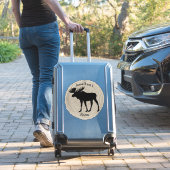 男カスタマイズ子牛ムース動物自然素朴少年 シール (スーツケースインサイチュ)