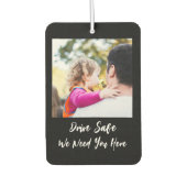 男カスタム人向け誕生日パパ カーエアーフレッシュナー (正面)