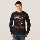 男カッコいいの子のおもちゃのためのダートバイおもしろい忘れギフト Tシャツ (正面フル)