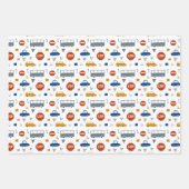 男カッコいい子のタイル状の輸送パーティー ラッピングペーパーシート (正面2)