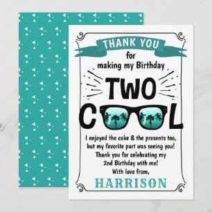 男カッコいい子二人の誕生日 サンキューカード