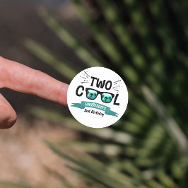 男カッコいい子二人の誕生日 ラウンドシール