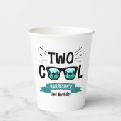 男カッコいい子二人の誕生日 紙コップ (裏面)