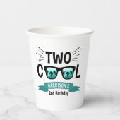 男カッコいい子二人の誕生日 紙コップ (正面)