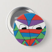 男カラフルの抽象芸術ボタン 缶バッジ (正面&裏面)