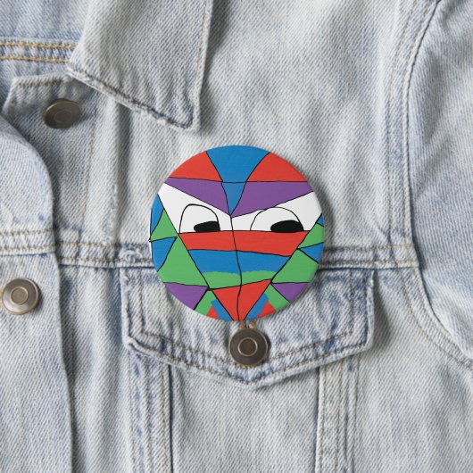 男カラフルの抽象芸術ボタン 缶バッジ (インサイチュ)