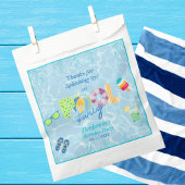 男カラフルモダン子誕生日プールパーティーフェイスバッグ フェイバーバッグ