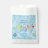 男カラフルモダン子誕生日プールパーティーフェイスバッグ フェイバーバッグ (正面)