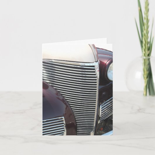 男クラシック人用通りロッド誕生日カード カード (正面)