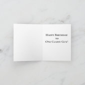 男クラシック人用通りロッド誕生日カード カード (内部)