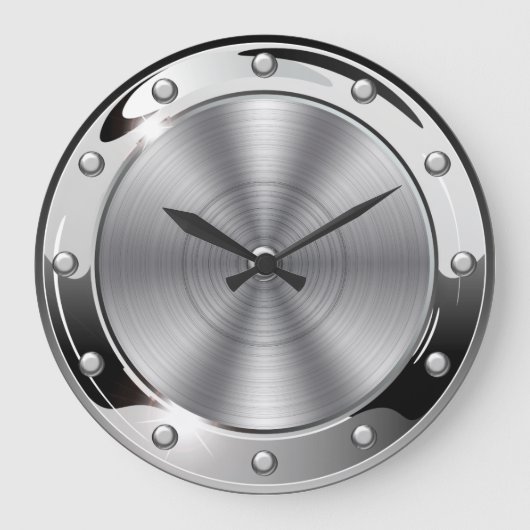 男クールの壁掛け時計 ラージ壁時計 (正面)