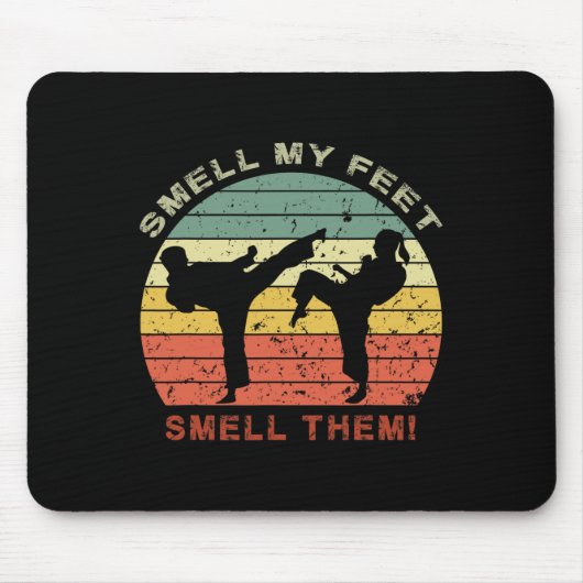 男クールの子おもしろいGiのための足空手におい マウスパッド (正面)