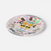 男クールの子かわいい夏の甘いクール2歳の誕生日 ペーパープレート (アングル)